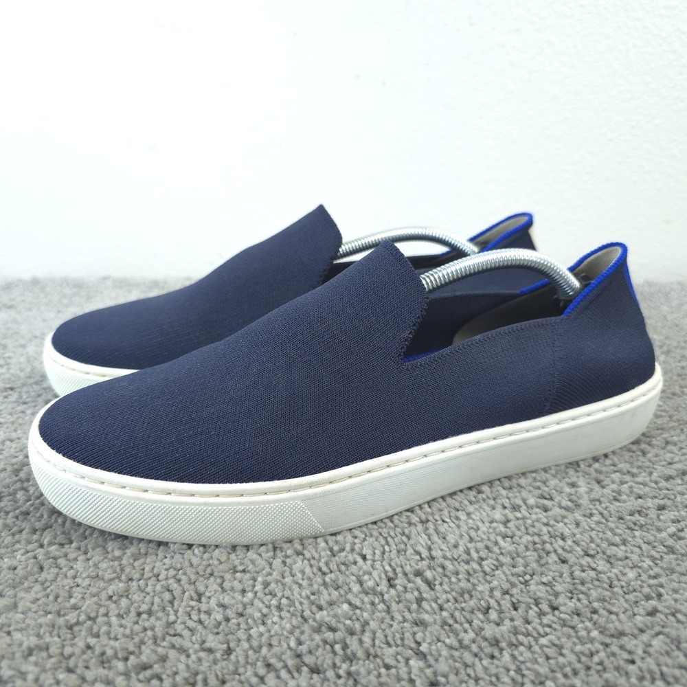 Rothy's The Original Slip On Sneakers Womens 9.5 Shoes Low Top Casual Knit Blue